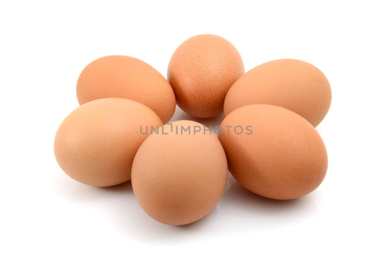 Five Eggs Isolated