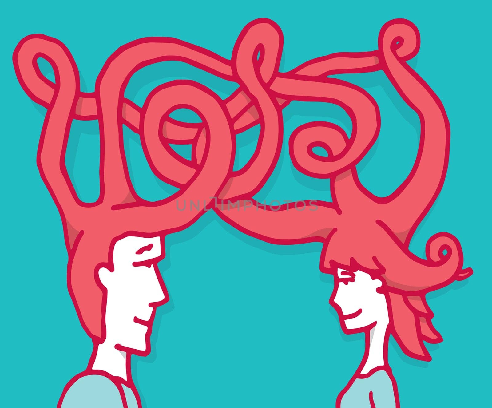 Complex connection between man and woman