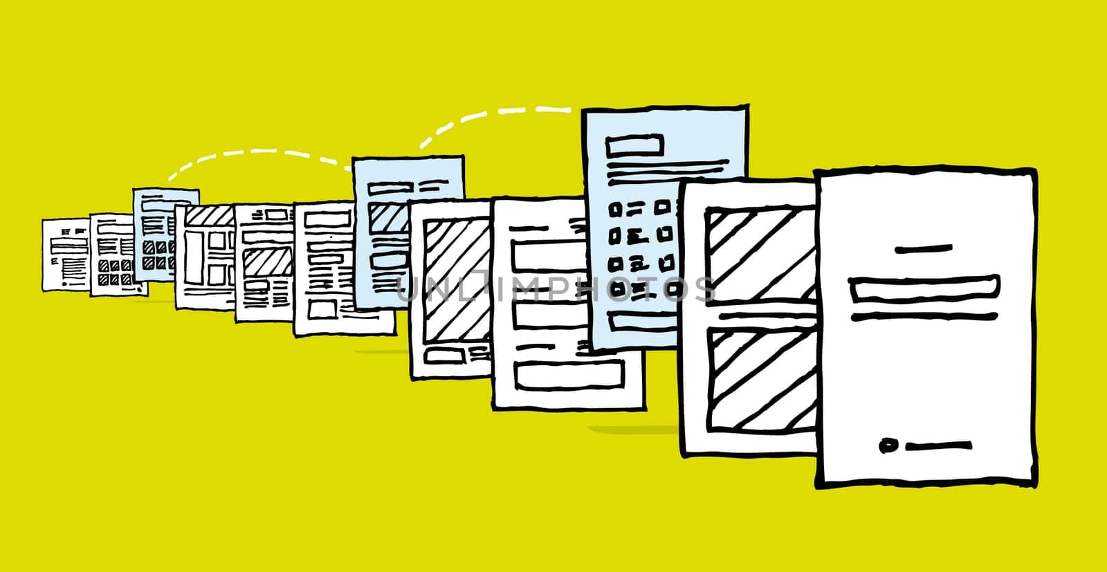 Sharing documents / Select and edit page or Printing queue