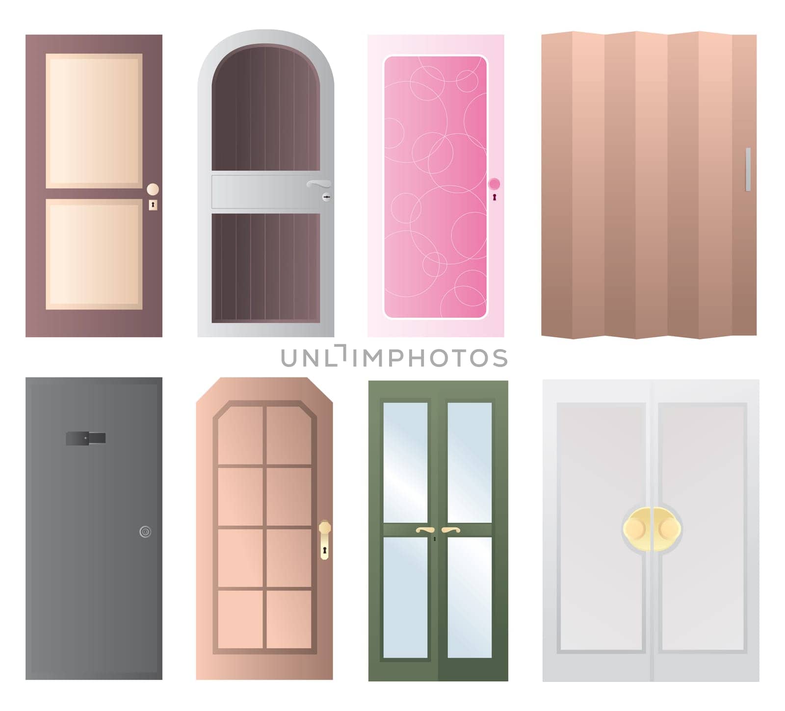 Set of doors icon