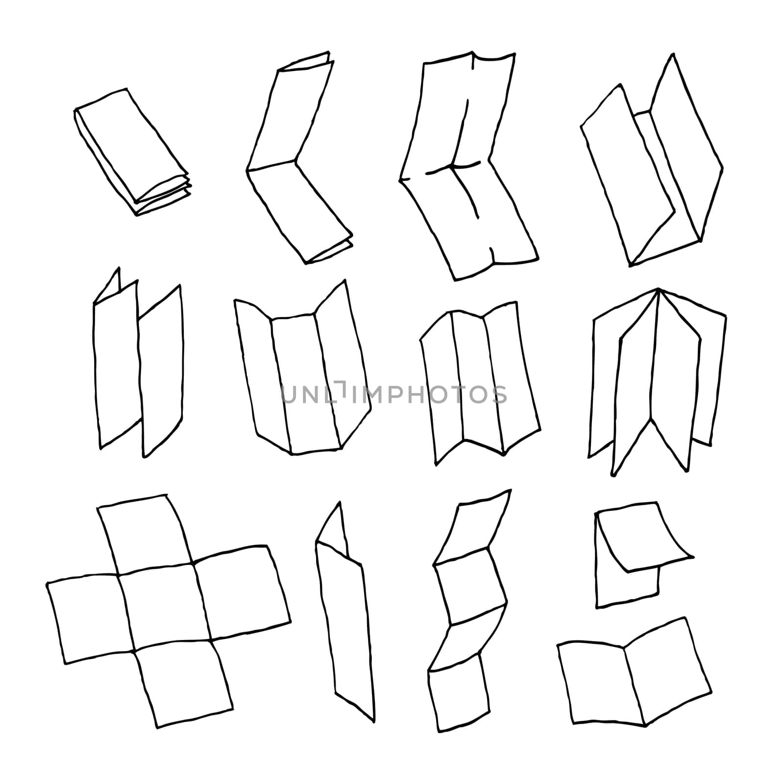 Flyer or brochure format paper set