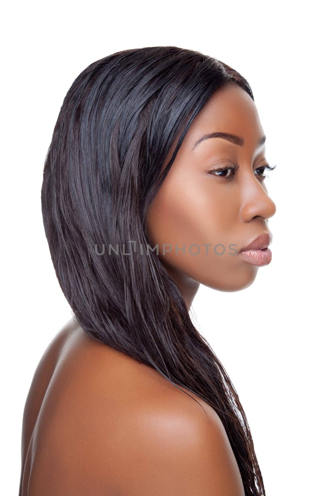 Black beauty with long hair