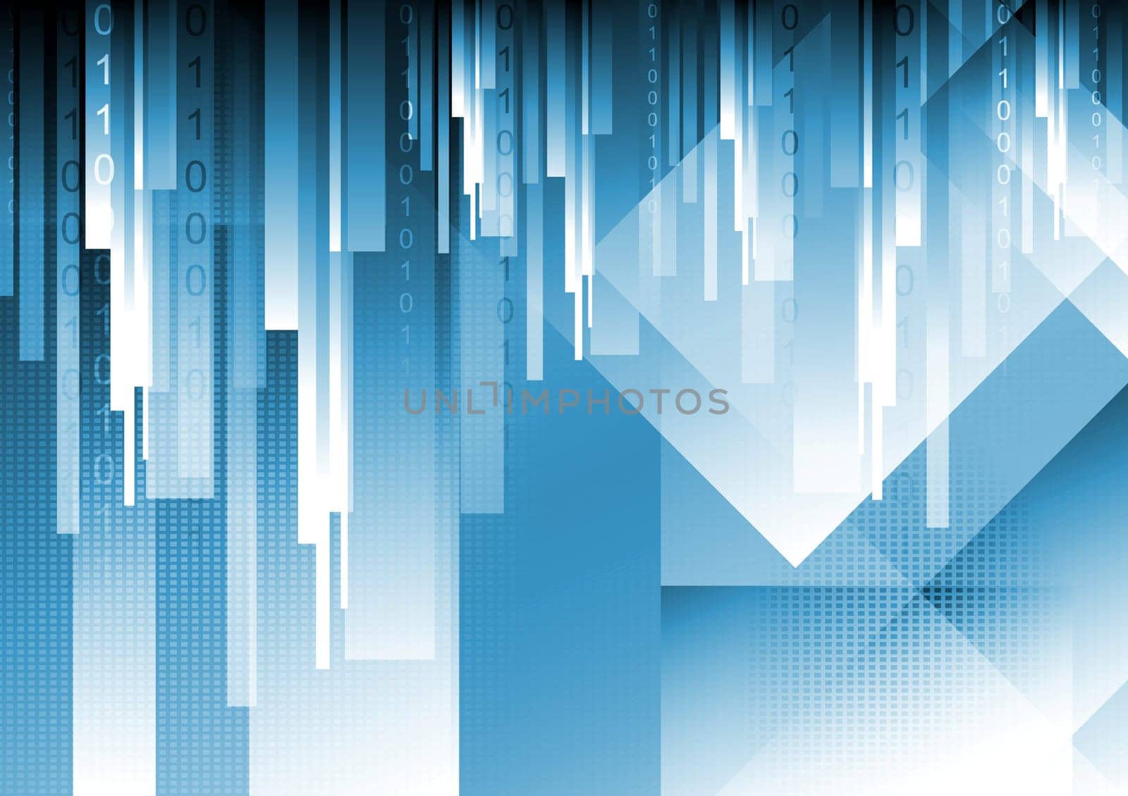 Abstract blue technology vector illustration