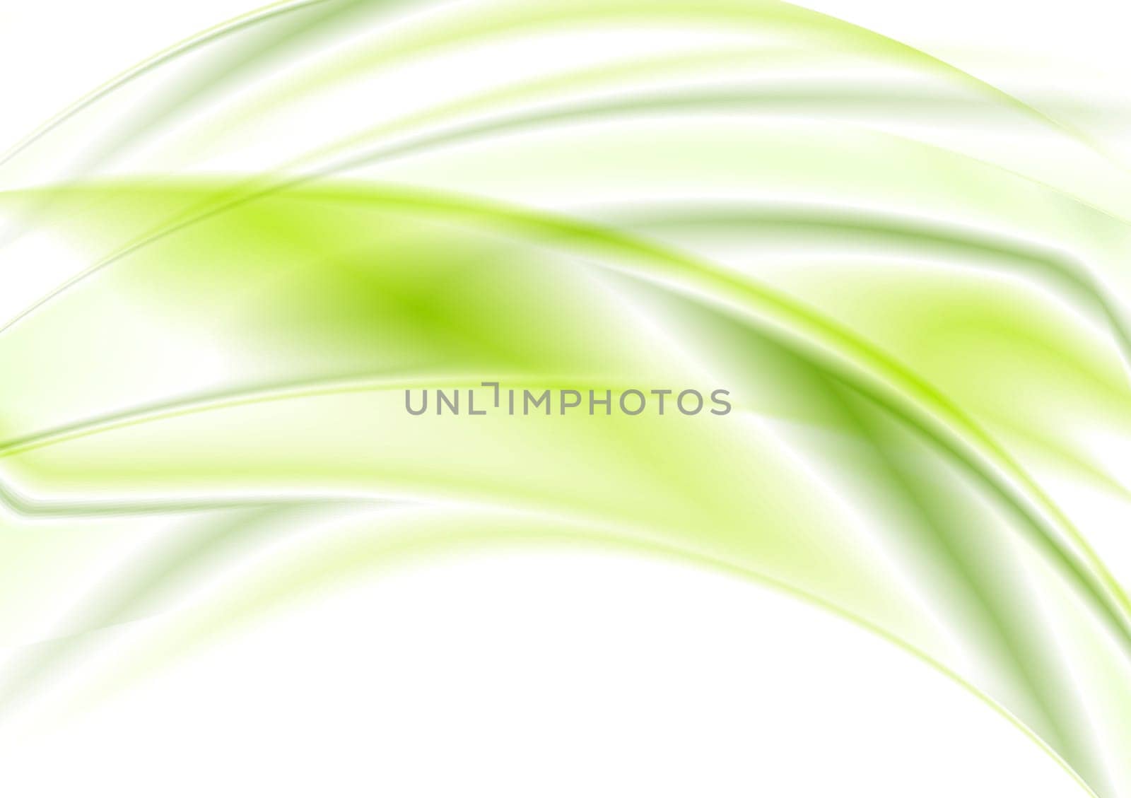Abstract green wavy vector background