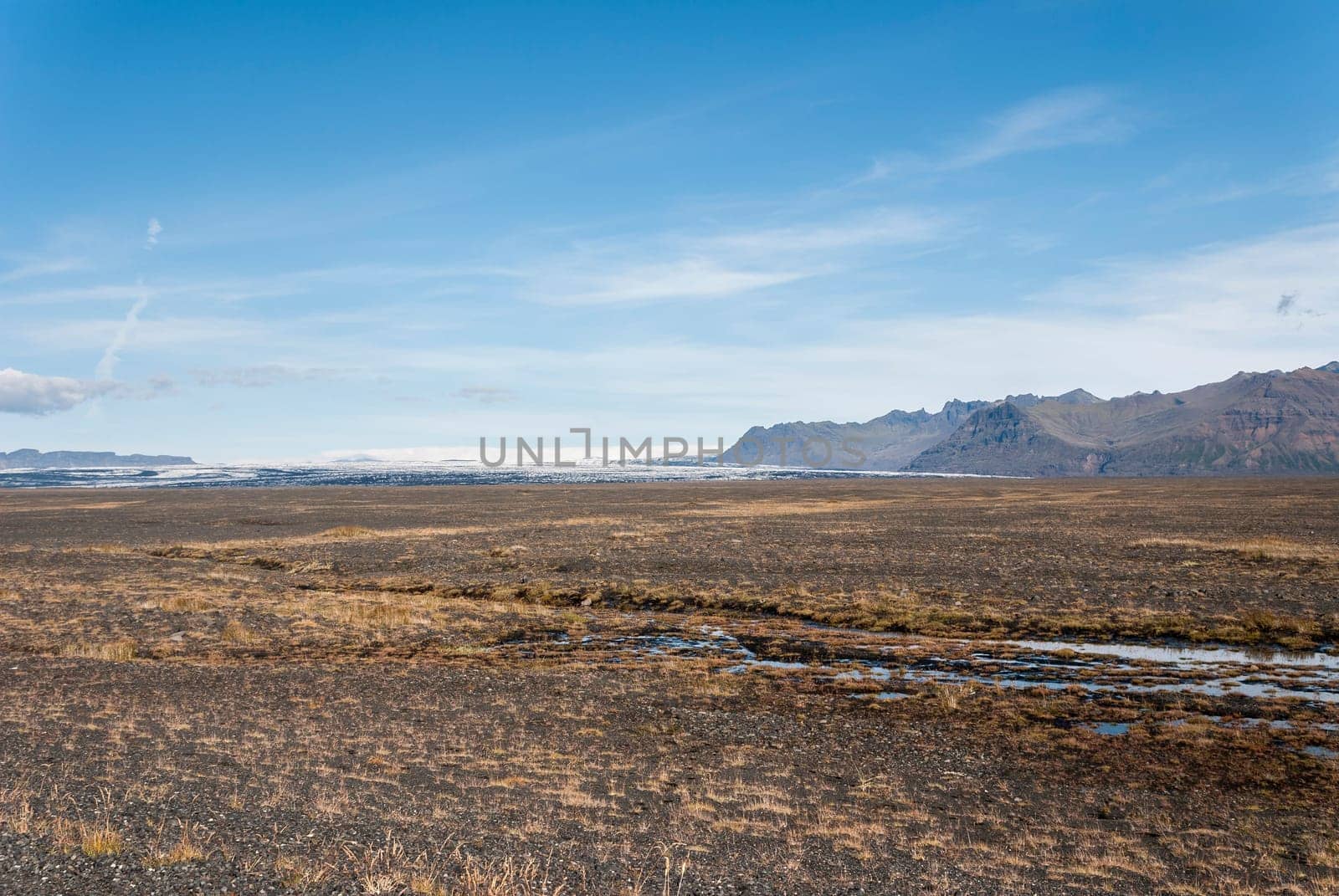 landscape in the desert in Iceland