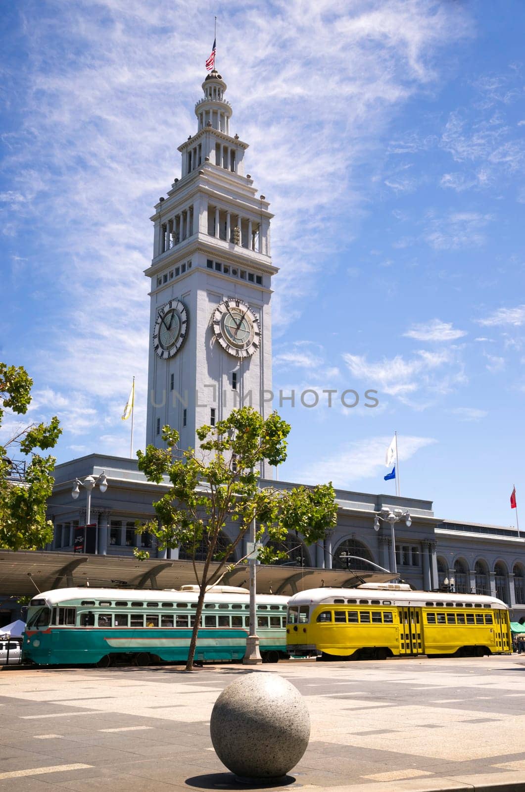 Cable Cars at the Marketplace Ferry Building Embarcadero San Francisco