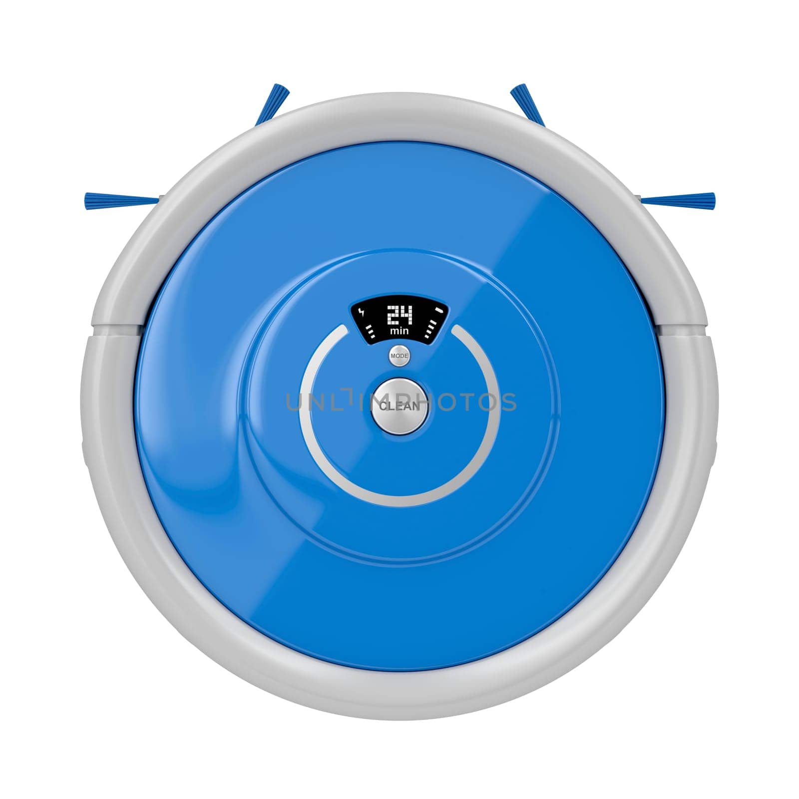 Robot vacuum cleaner isolated on white