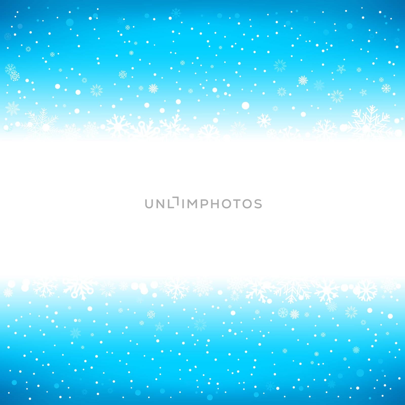The white snow on the azure mesh background with textarea, winter theme. No transparent objects