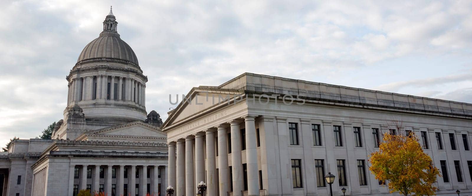 Capitol Legislative Building Stone Column Front Olympia Washington Panoramic