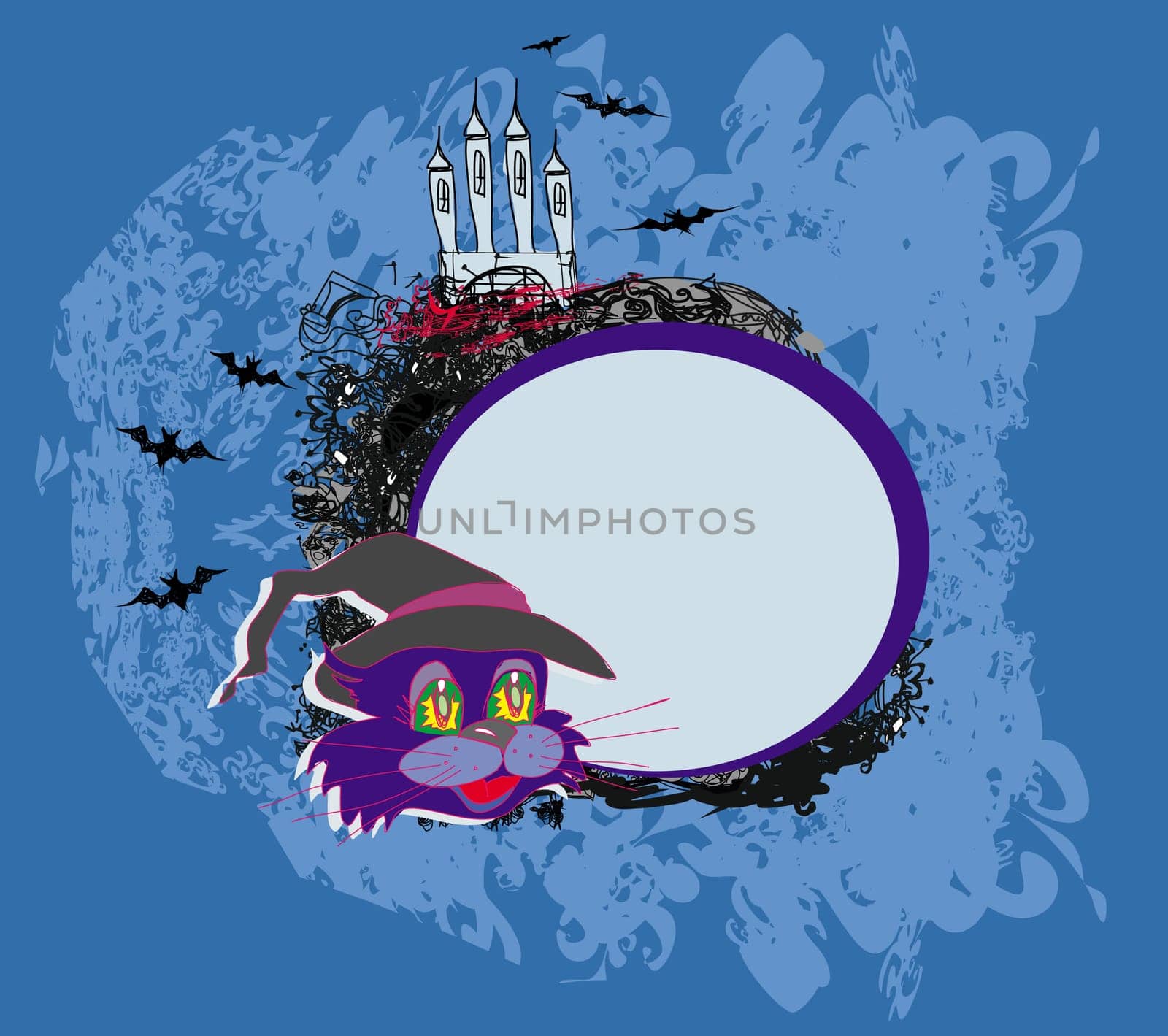 Halloween cat - invitation