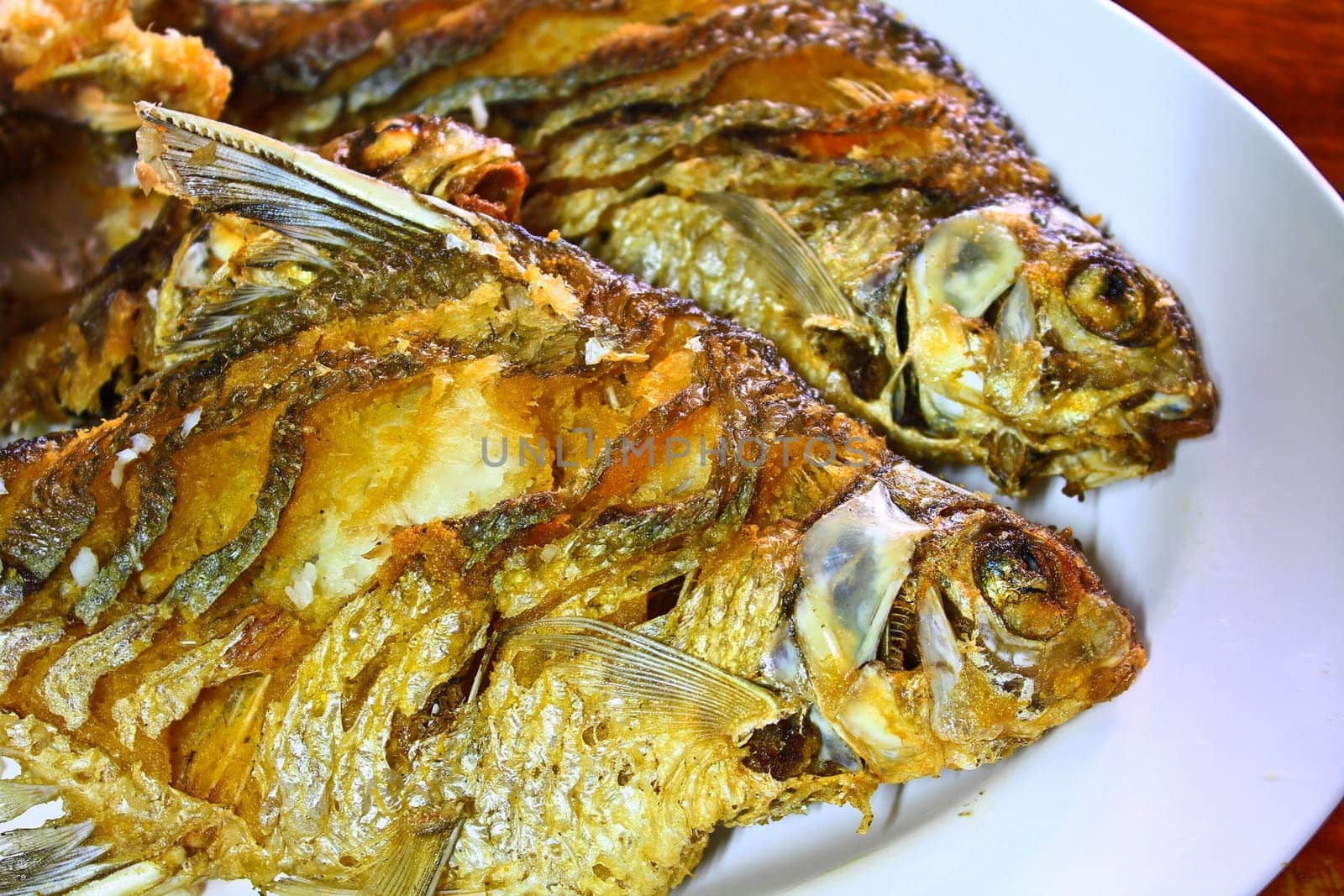 Two Fried fish for dinner