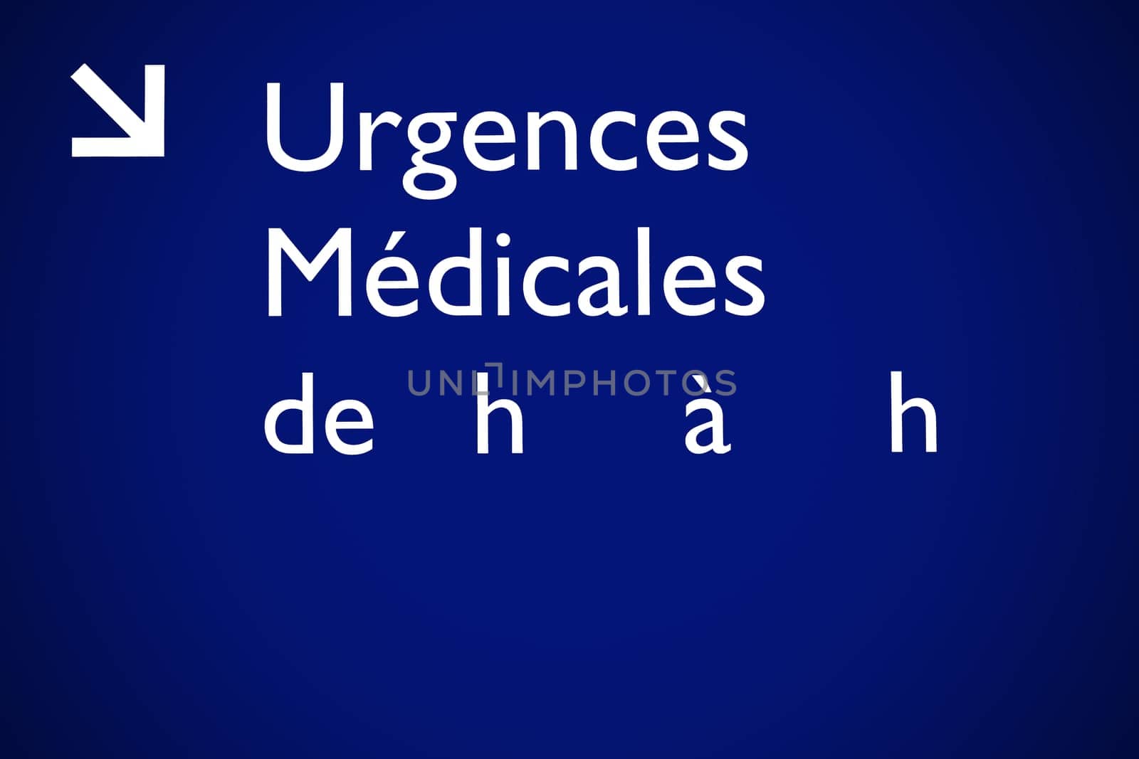 Details of a sign of medical emergency.