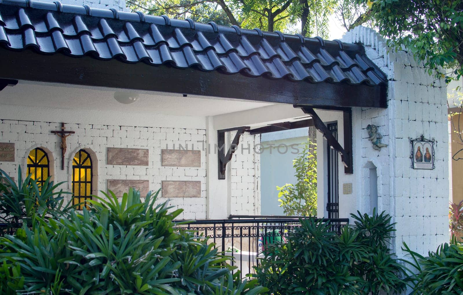 open air chapel in a park