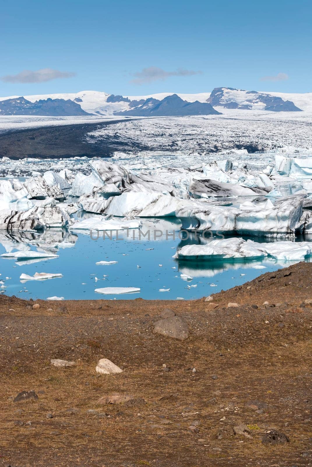 icebergs on jokulsarlon lake in Iceland