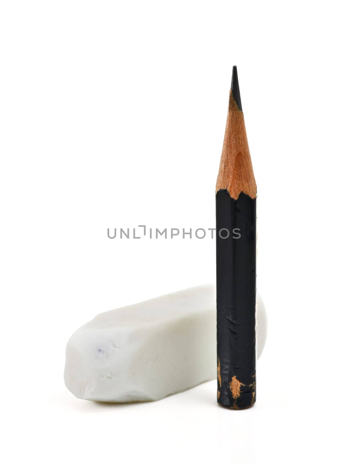 Pencils and erasers