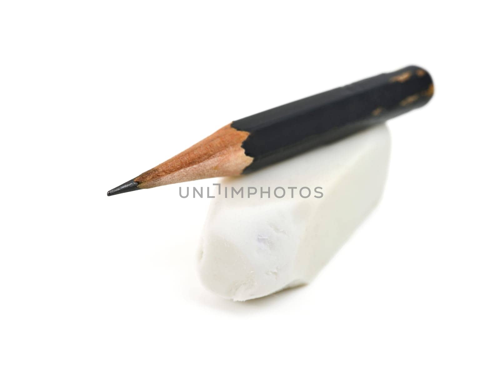 Pencils and erasers