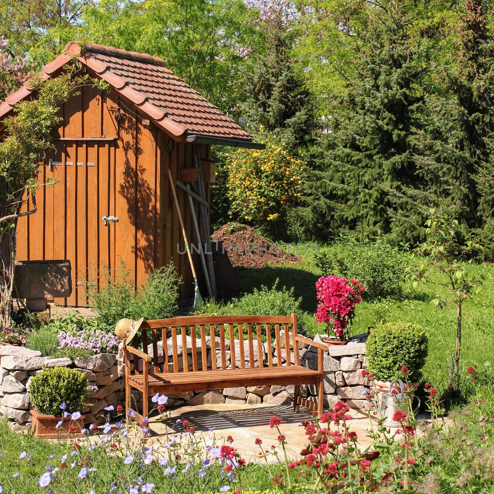 Seat in the garden
