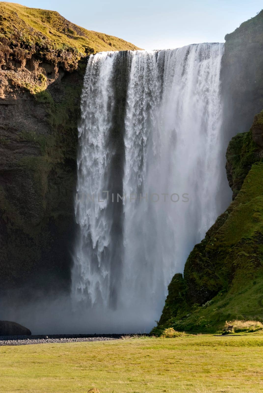 Skogafoss waterfall in Vik in Iceland