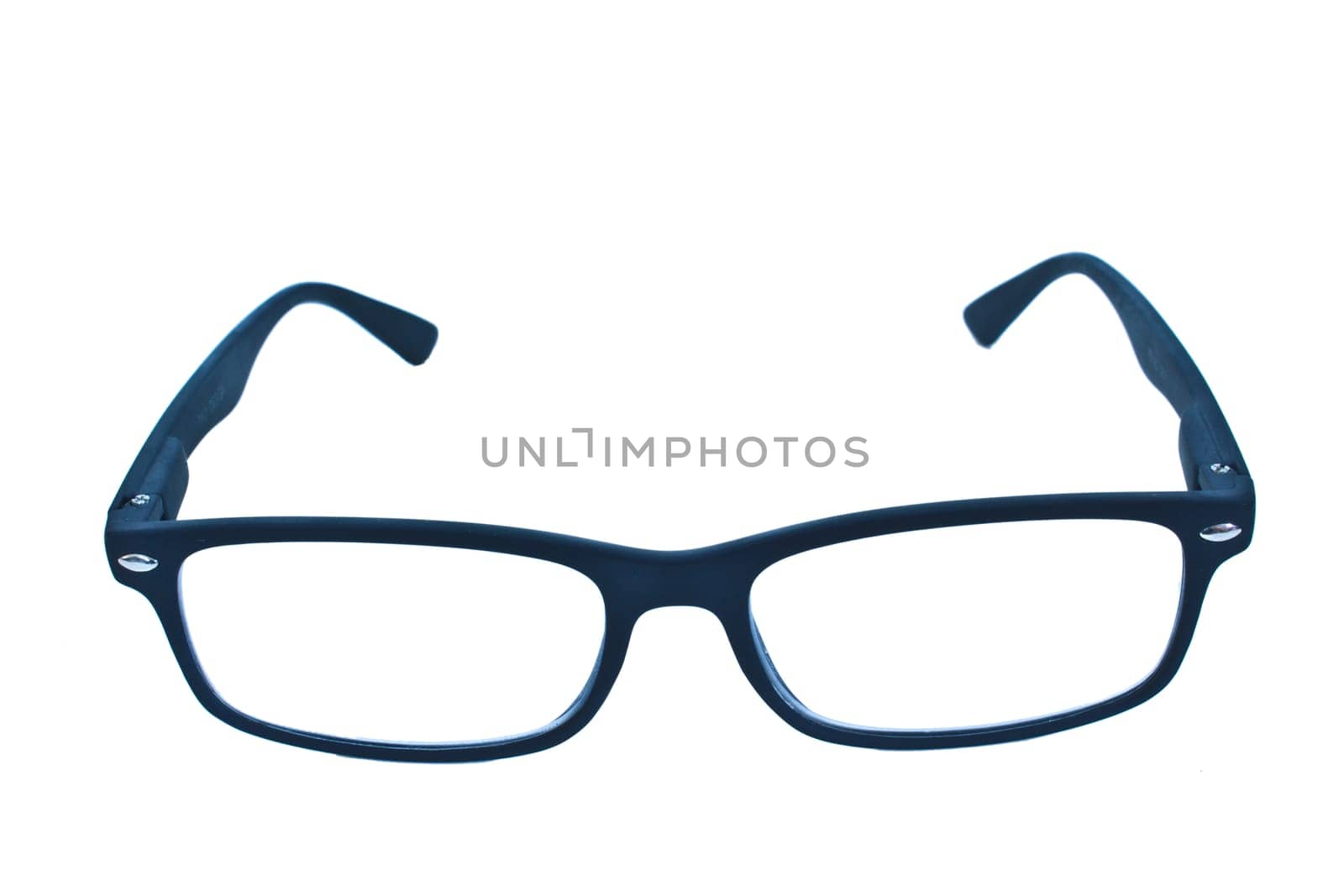 Black Eye Glasses Isolated on White background