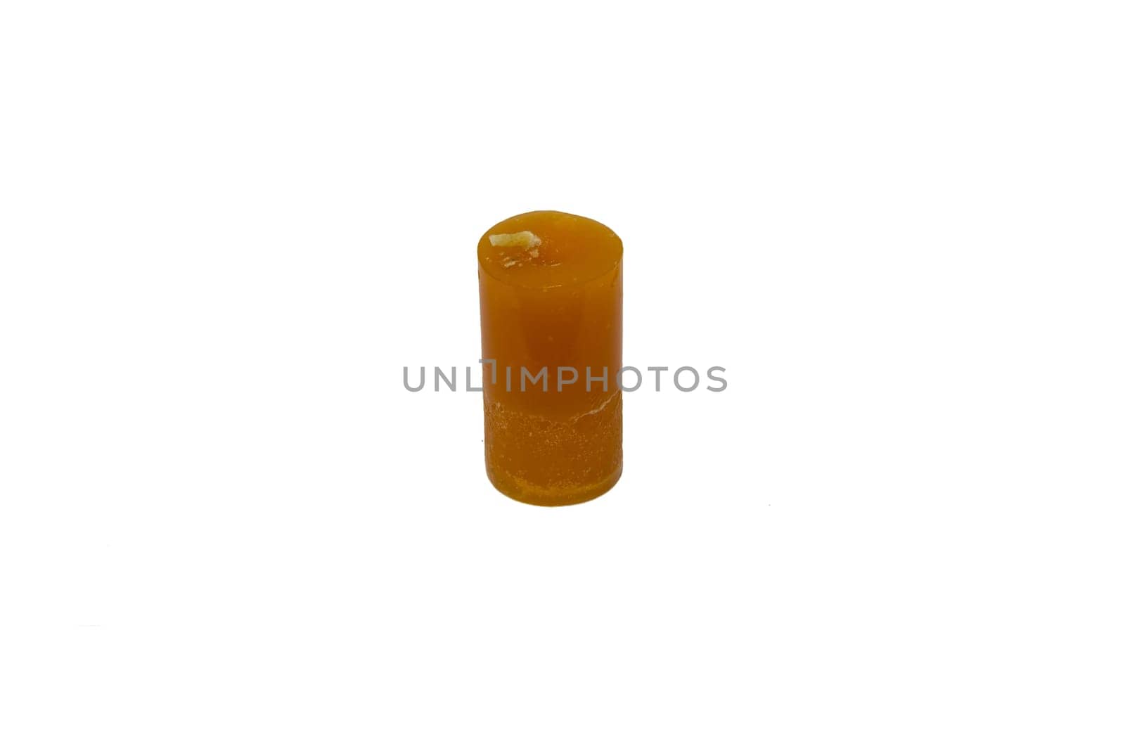 The aroma candle on the white background.Isolate