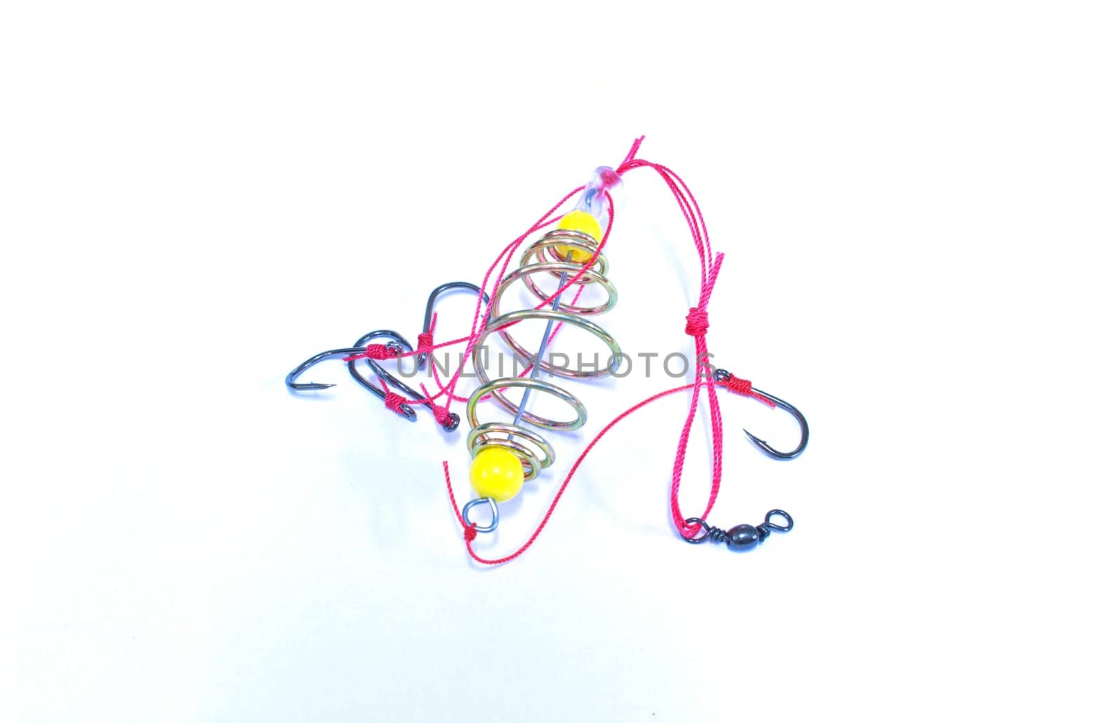 fishing hook wobbler, isolated on white background