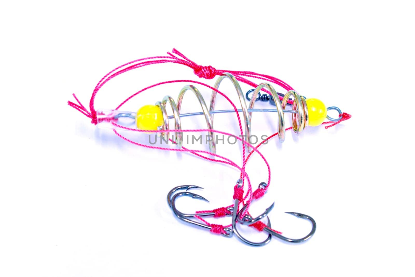 fishing hook wobbler, isolated on white background