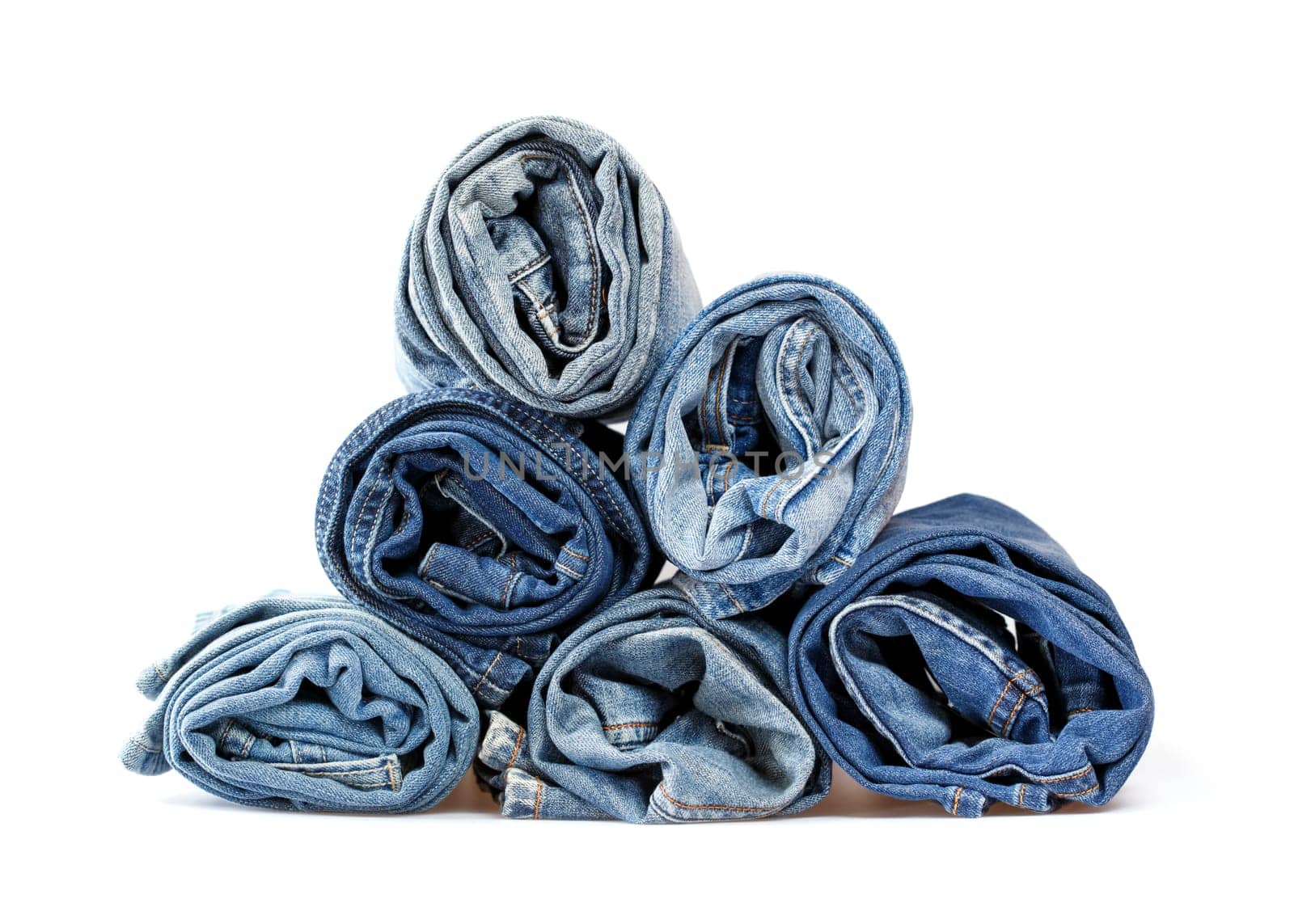 stack of jeans