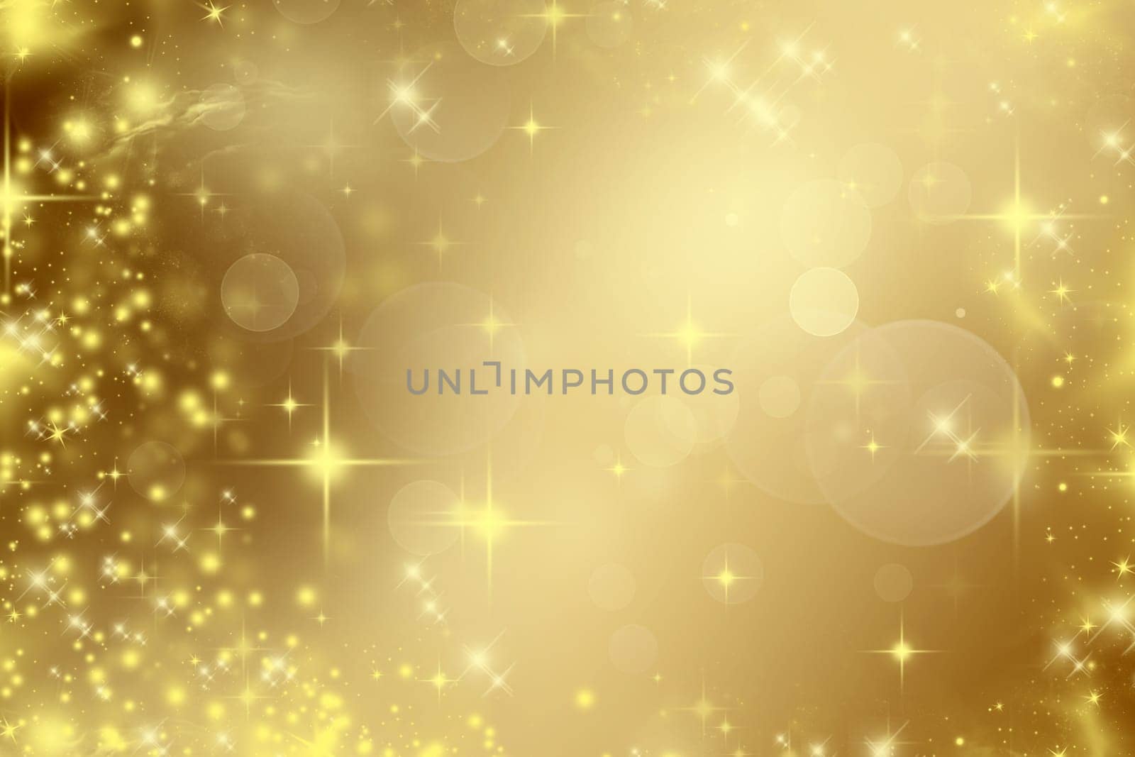 Abstract Christmas background with snowflakes and holiday lights