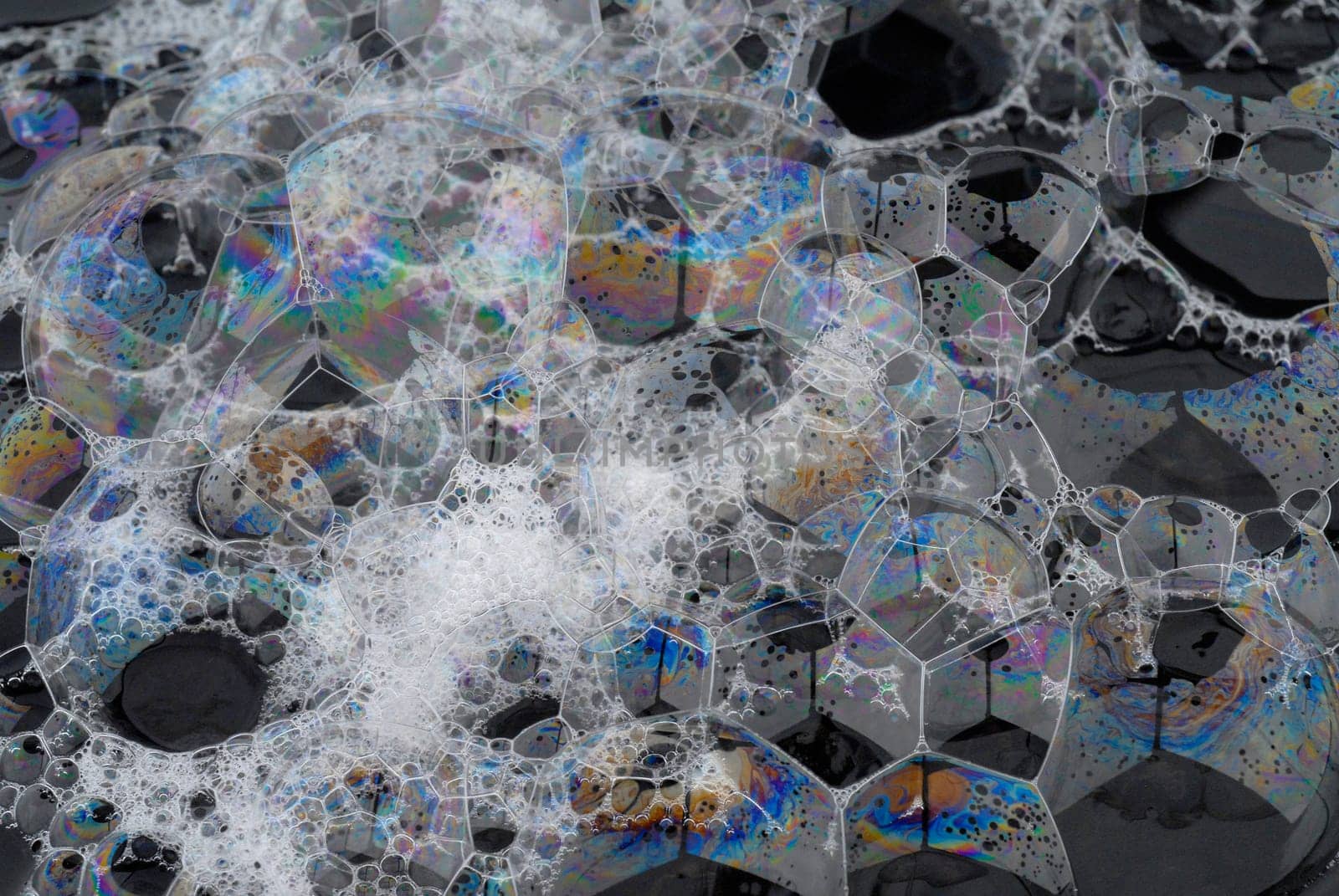 soap bubble in reflexing light with interference colors,high dynamic,soap lamella macro