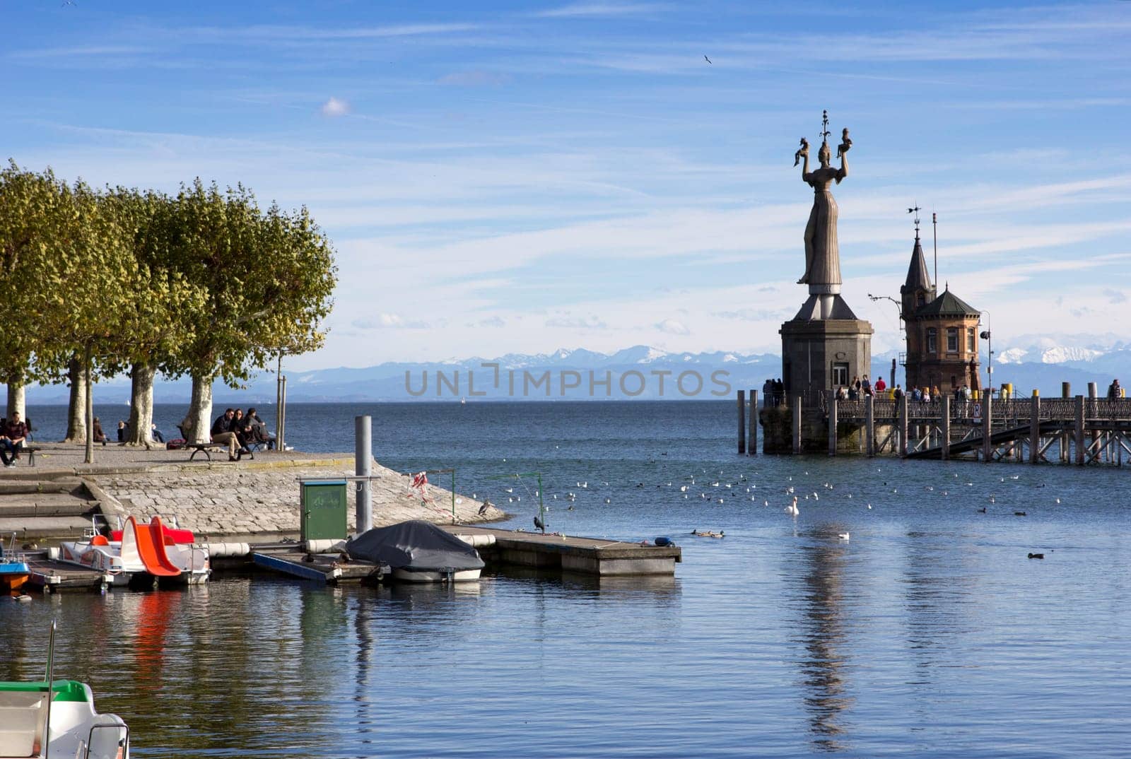 Lake Constance with a view of Constance