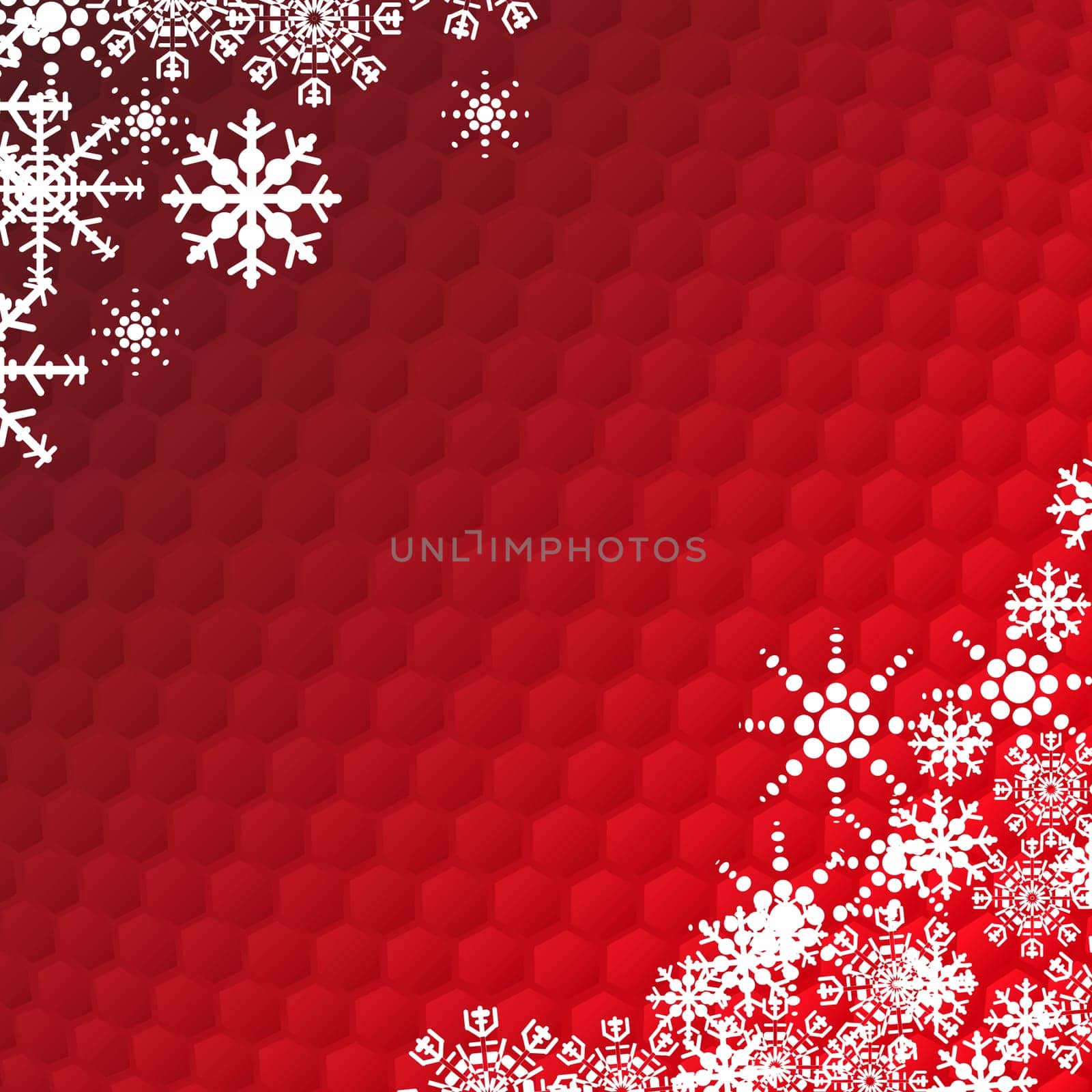 Winter holidays card  with snowflakes and place for text