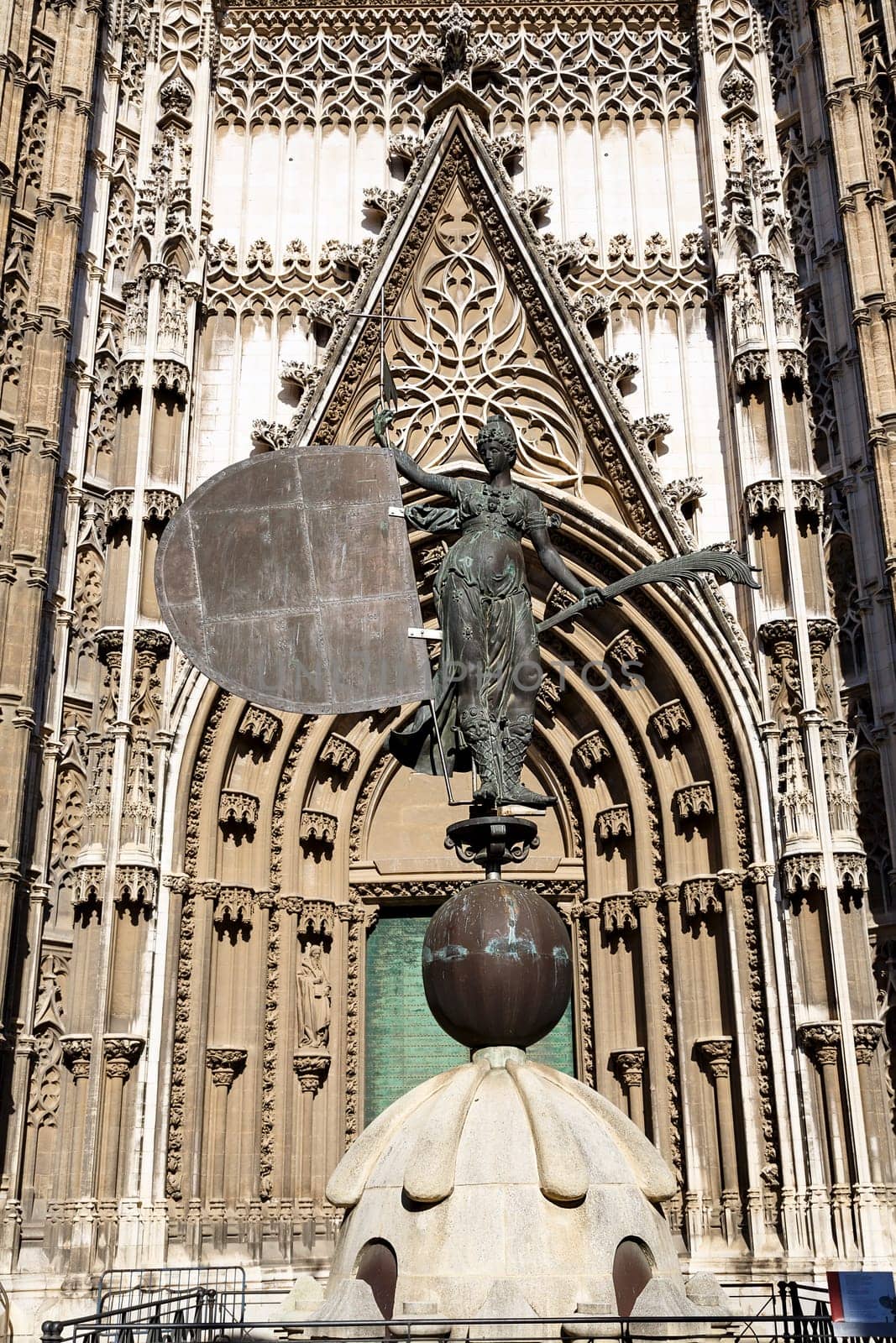 Seville (Siviglia) - The Cathedral of Saint Mary of the See. It is the largest Gothic cathedral and the third-largest church in the world