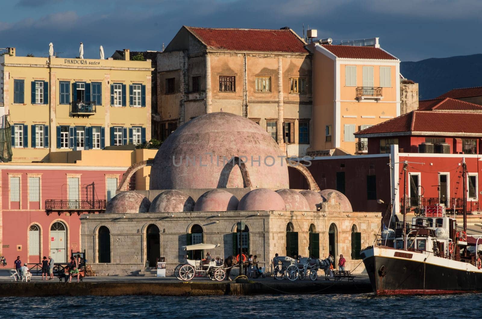 The rose dome of mosque in Chania