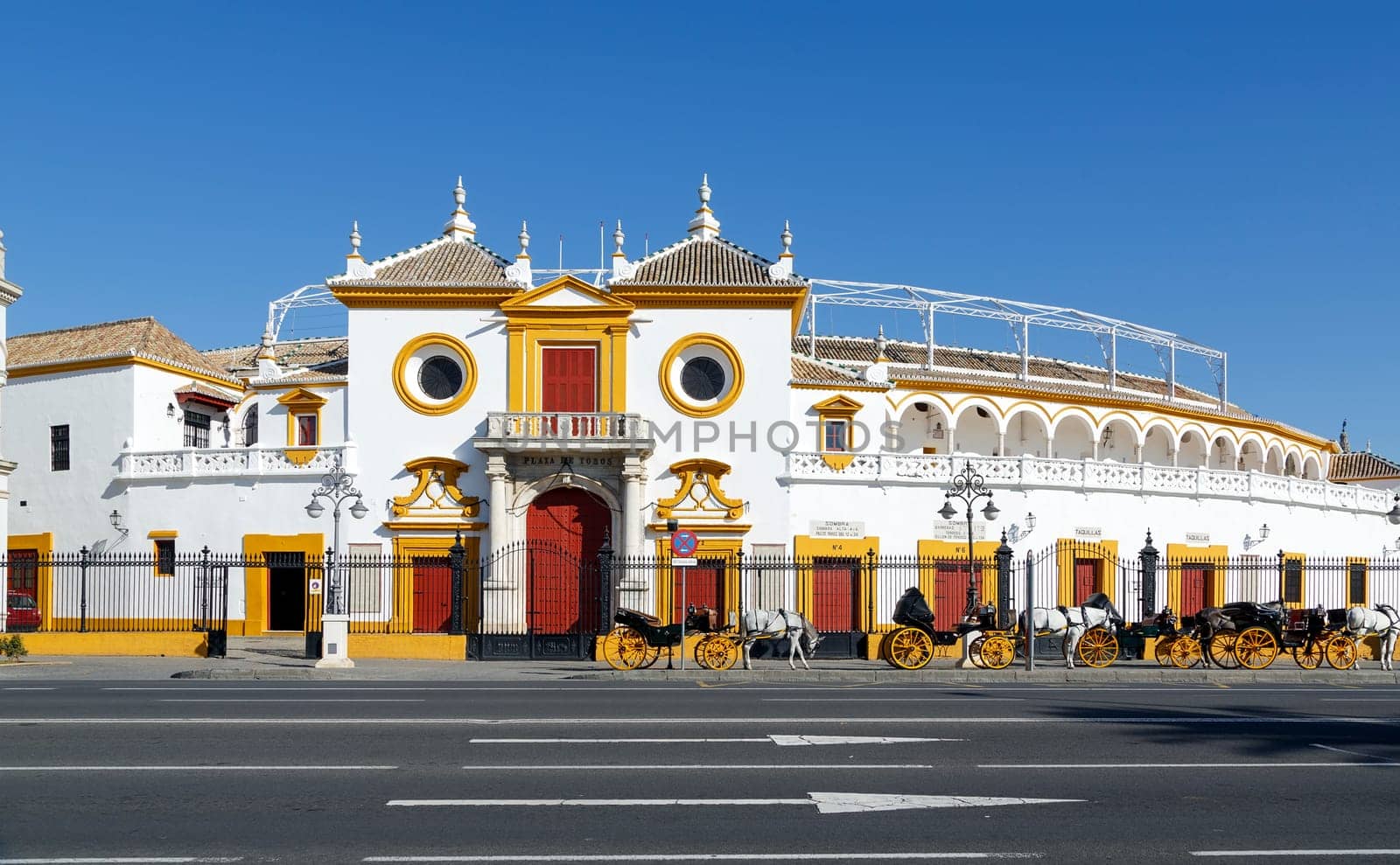 View of Real Maestranza de Caballeria de Sevilla, in Seville, Spain