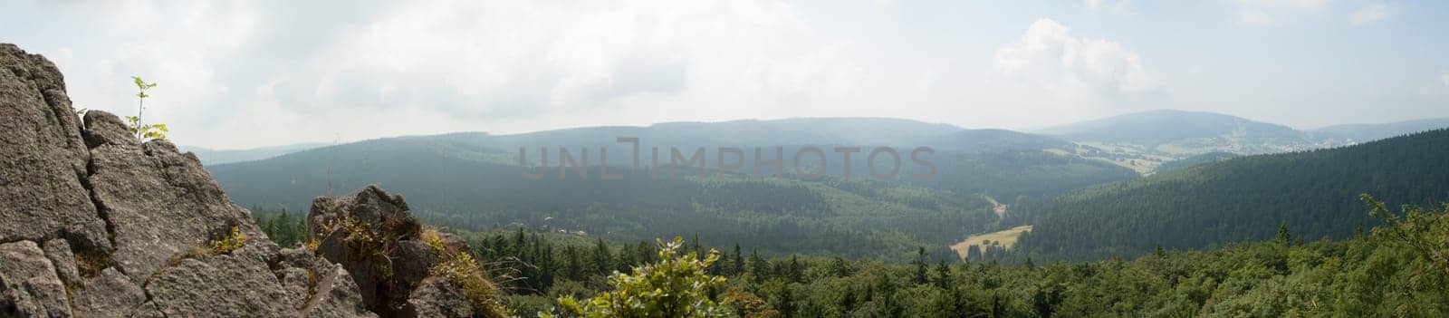 Overview of the Thuringian Forest from the Rennsteig
