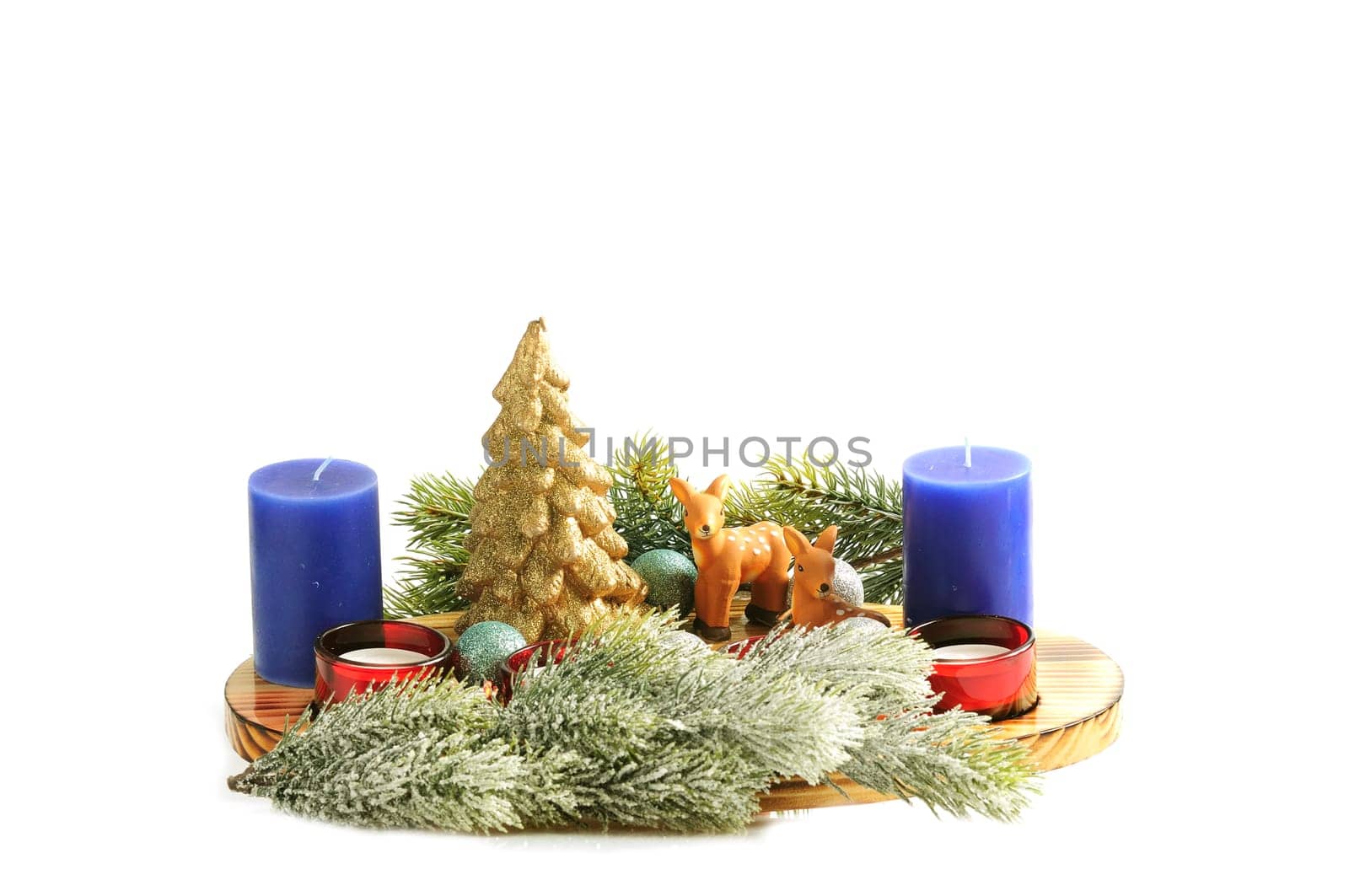 Glass Advent decoration