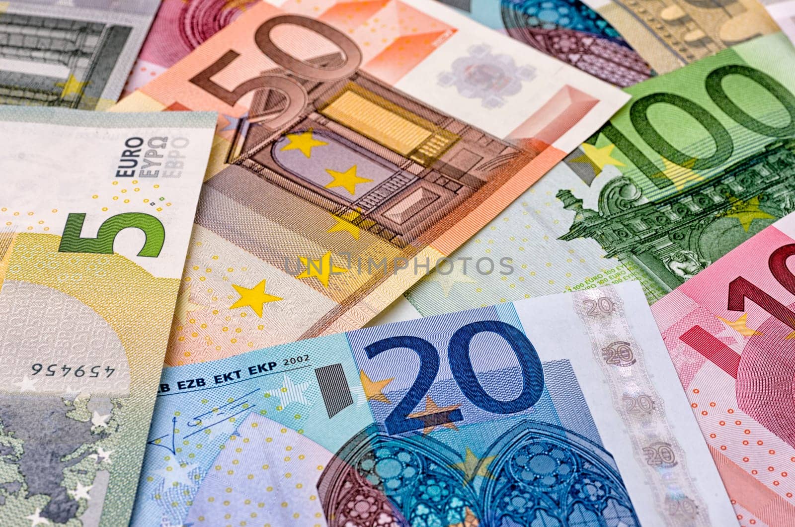 Miscellaneous euro banknotes
