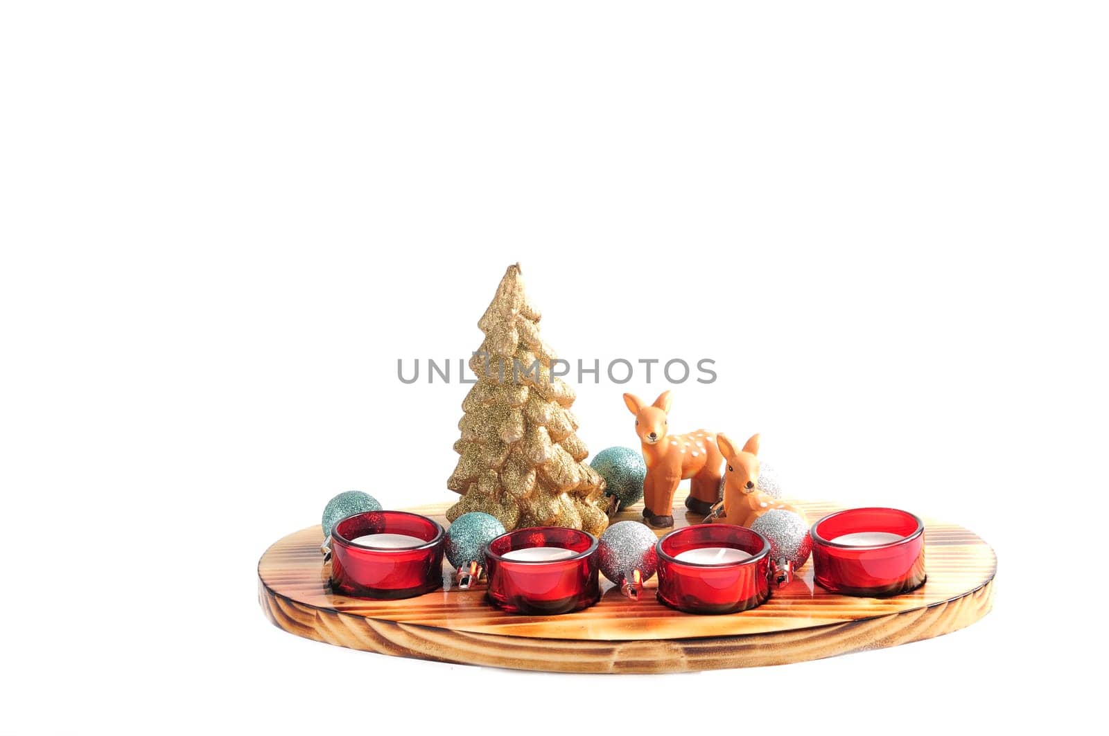 Glass Advent decoration