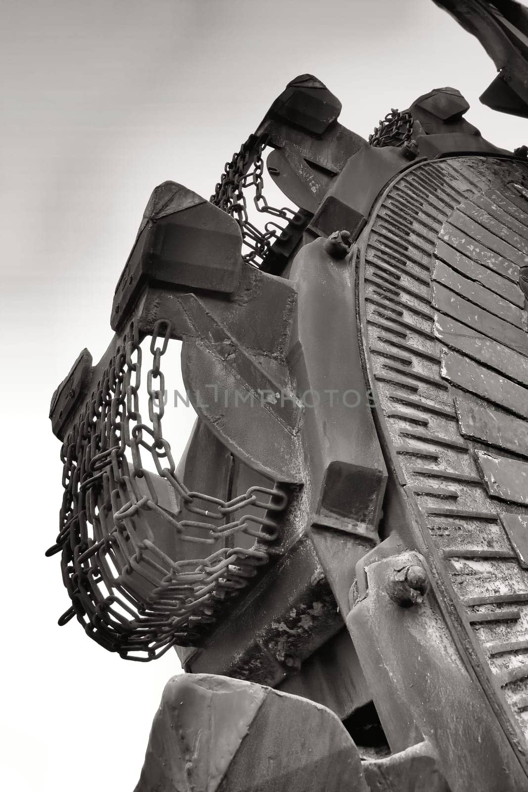 Detail of a bucket wheel excavator