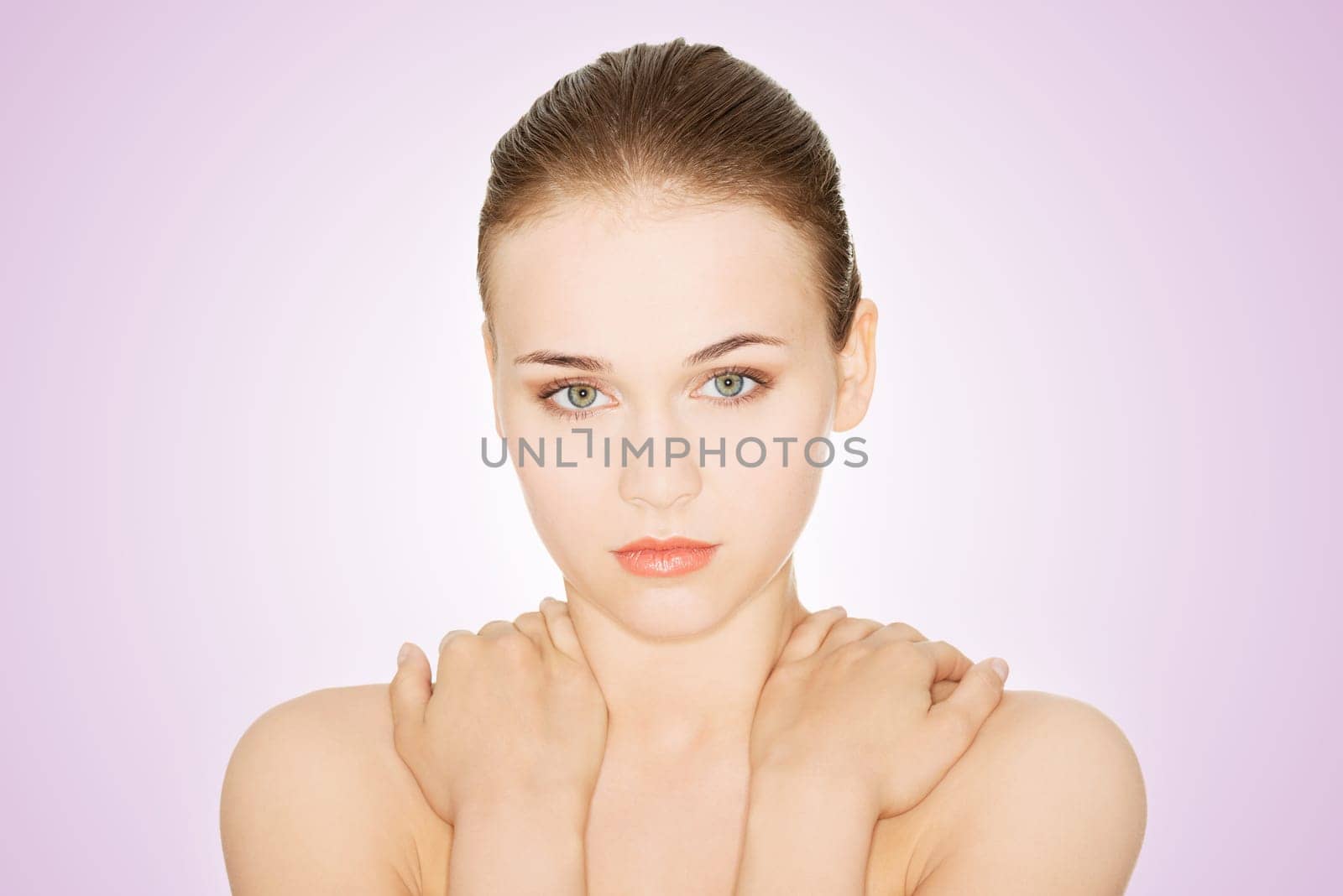 beauty woman. beautiful young woman with healthy clean skin.