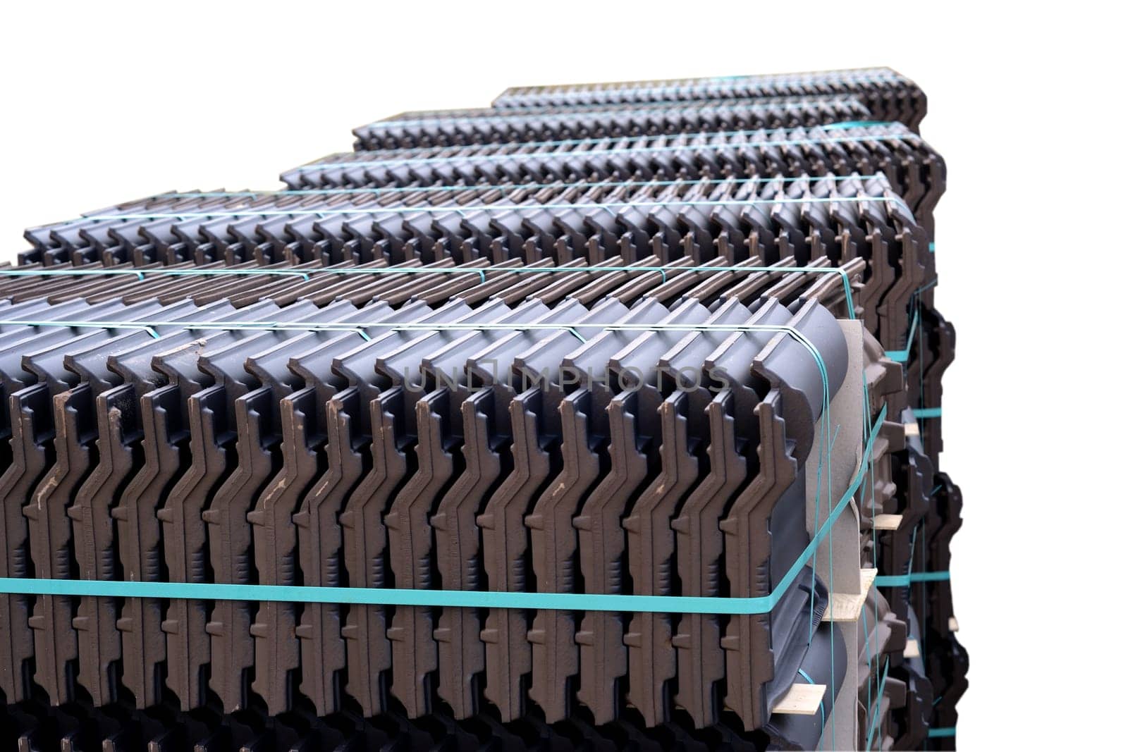 Cropped glazed roof tiles