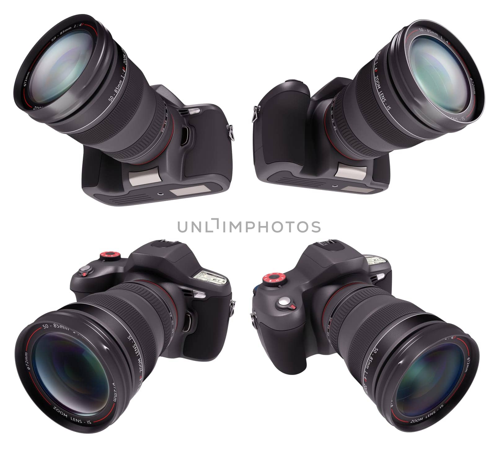 Professional camera over white. Exclusive Design (Design Concept).