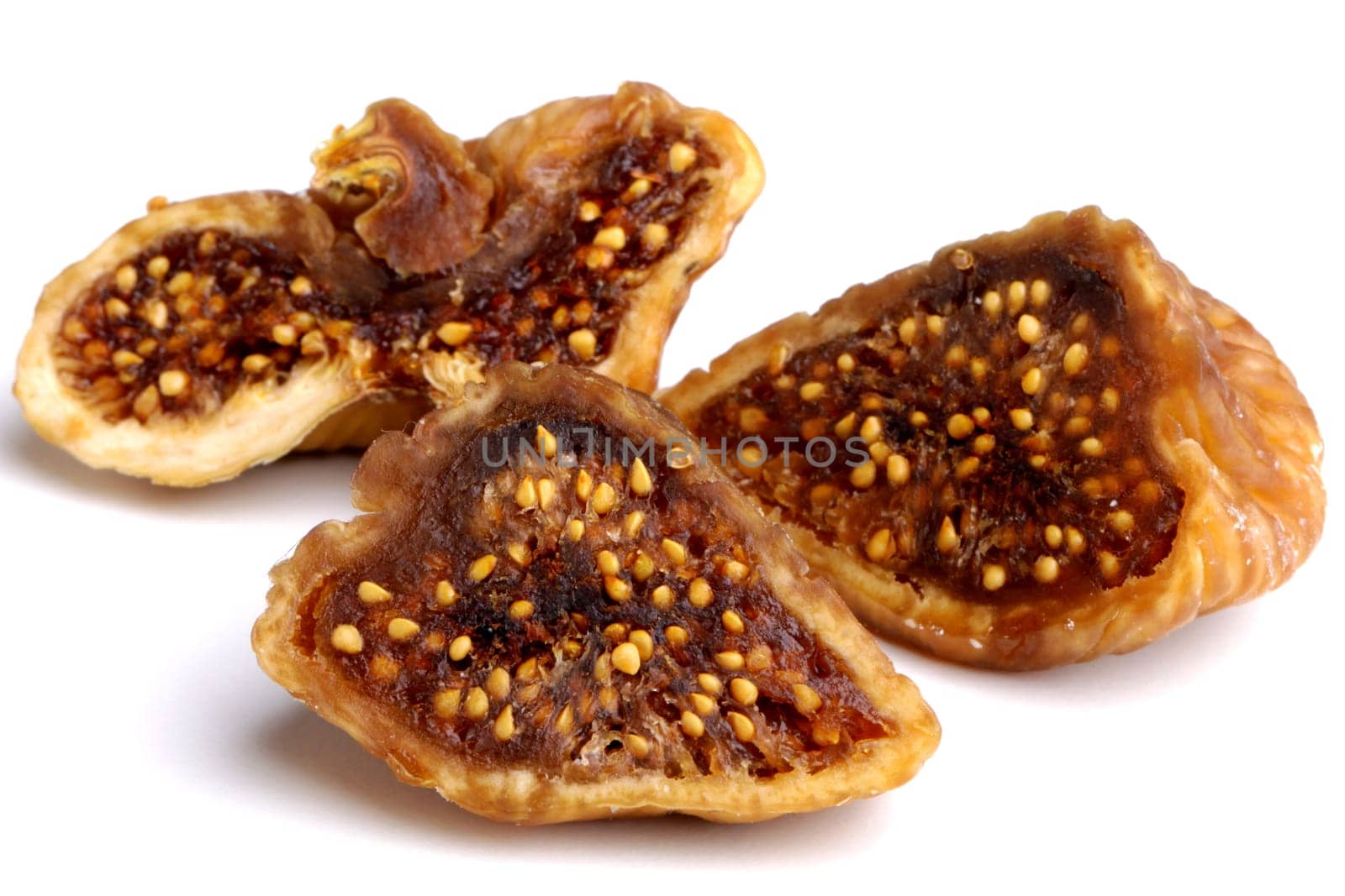 fig fruit, whole, halves
