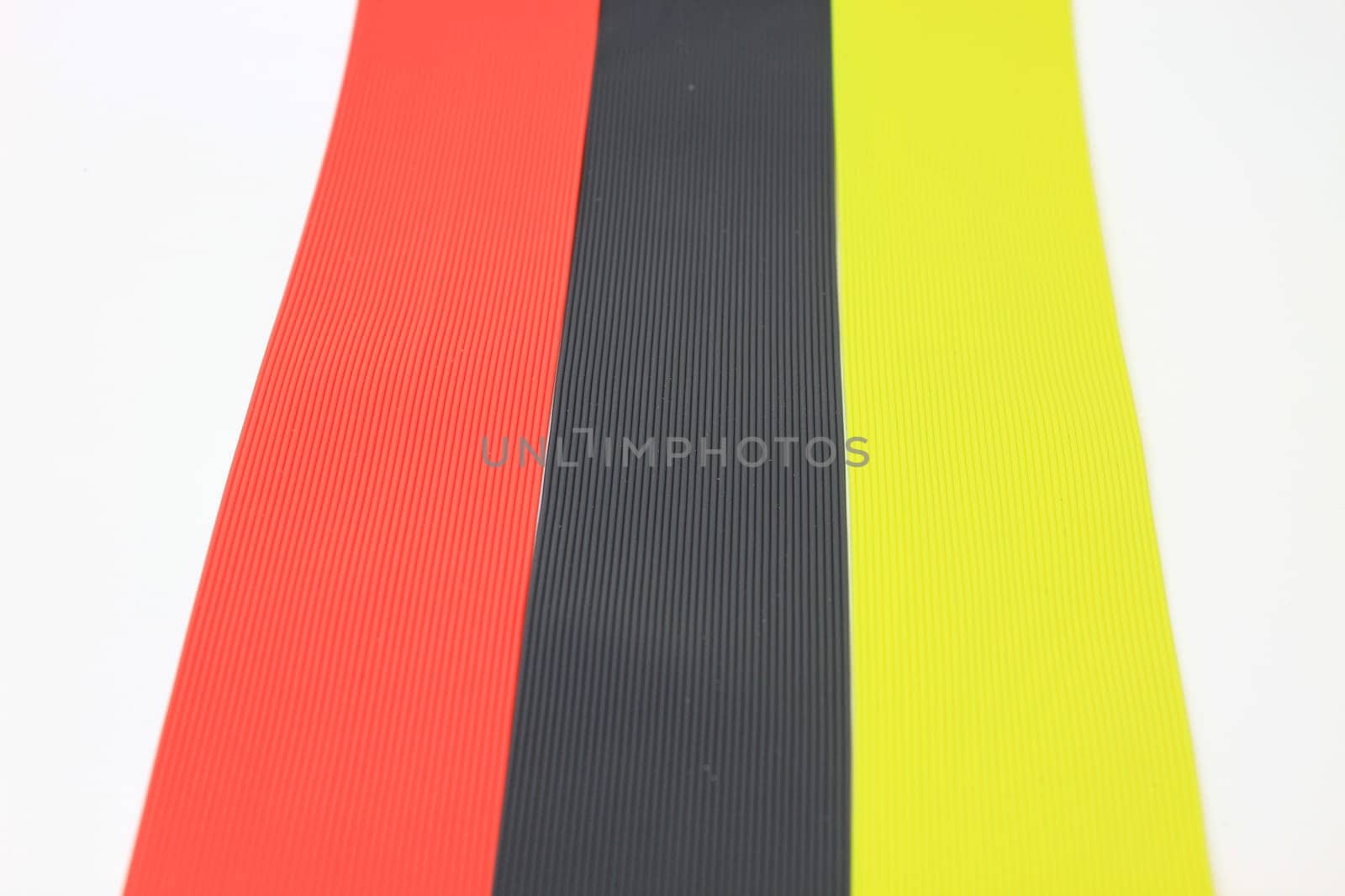 Silicone rubber colorful for lure fishing on white background