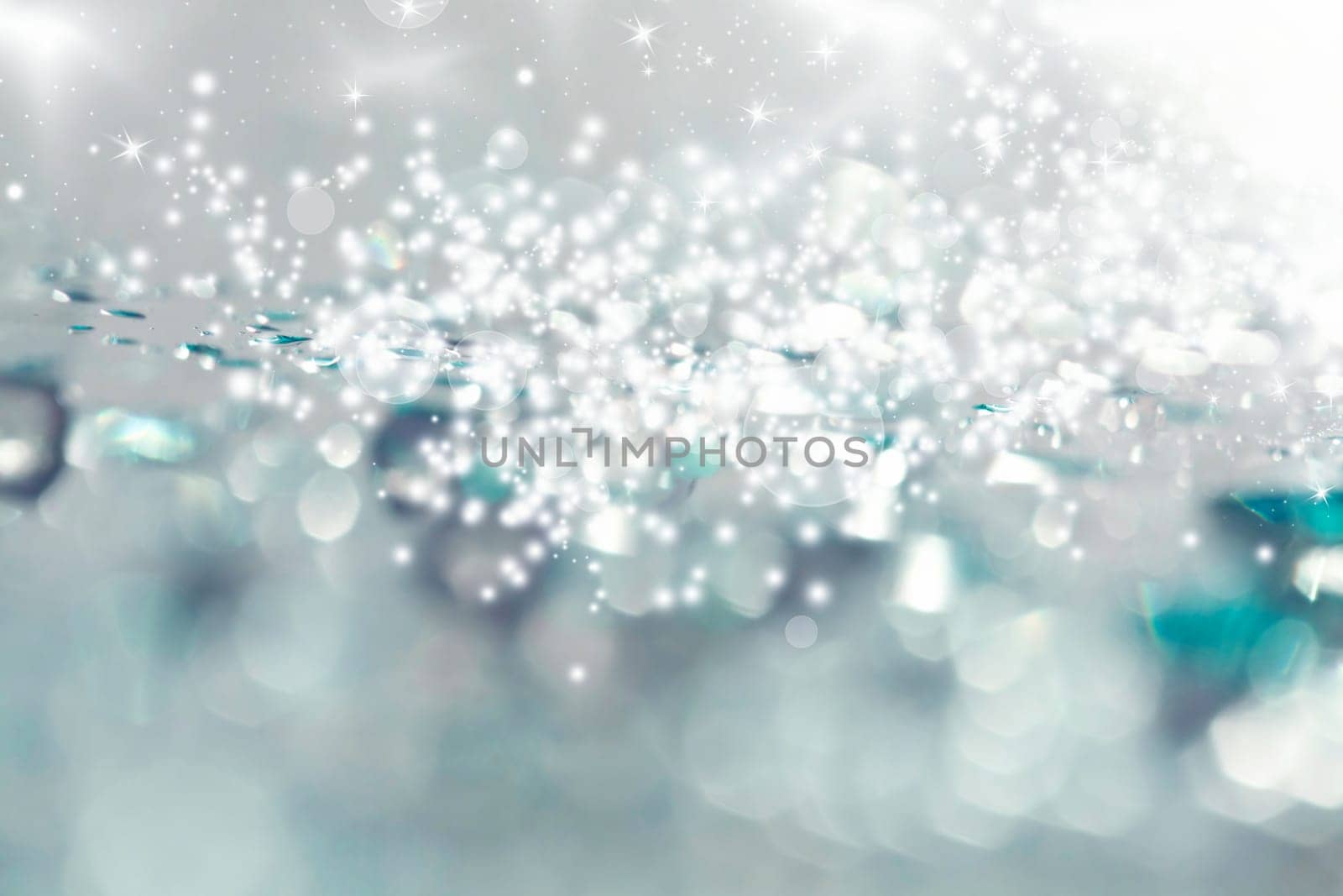 Abstract Christmas background of holiday lights