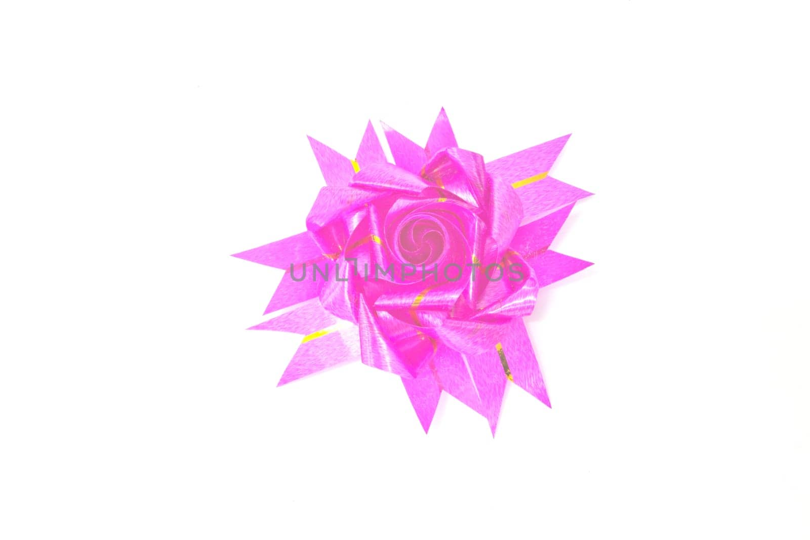 ribbon and bow isolated on white background