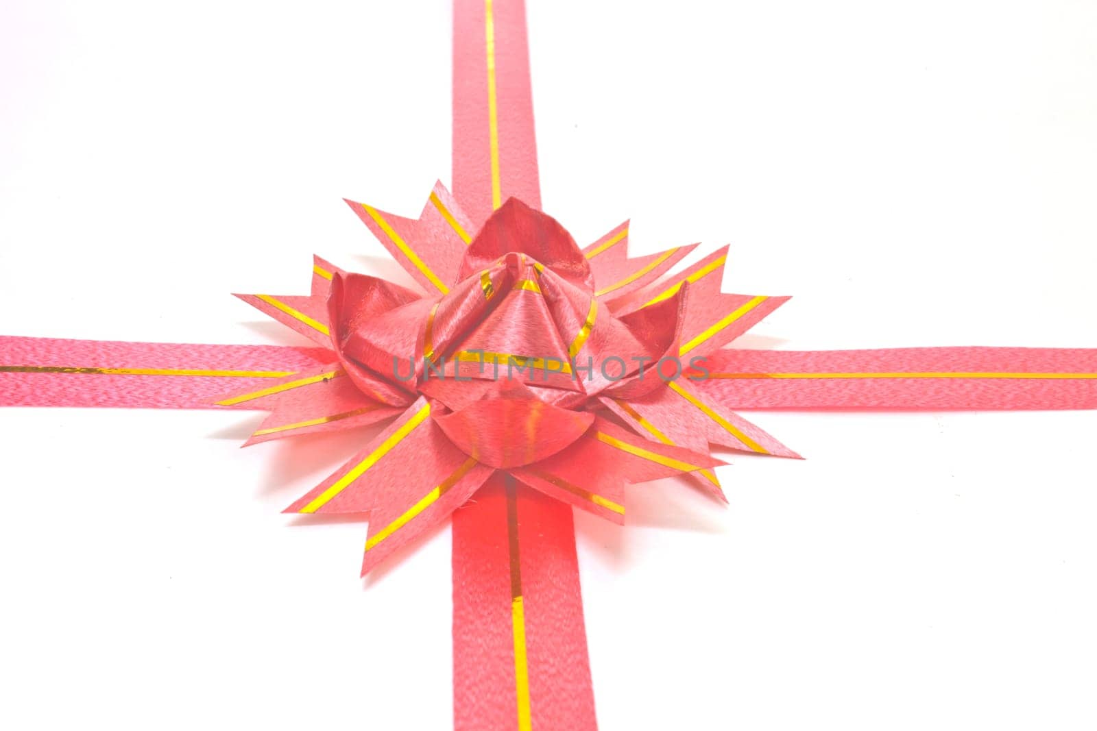 ribbon and bow isolated on white background