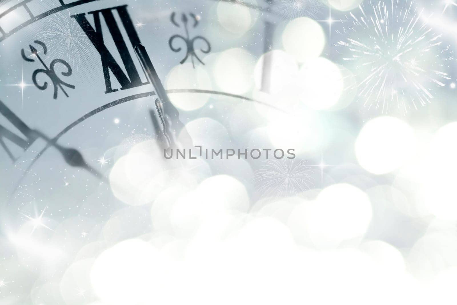 New Year's at midnight - New Year concept