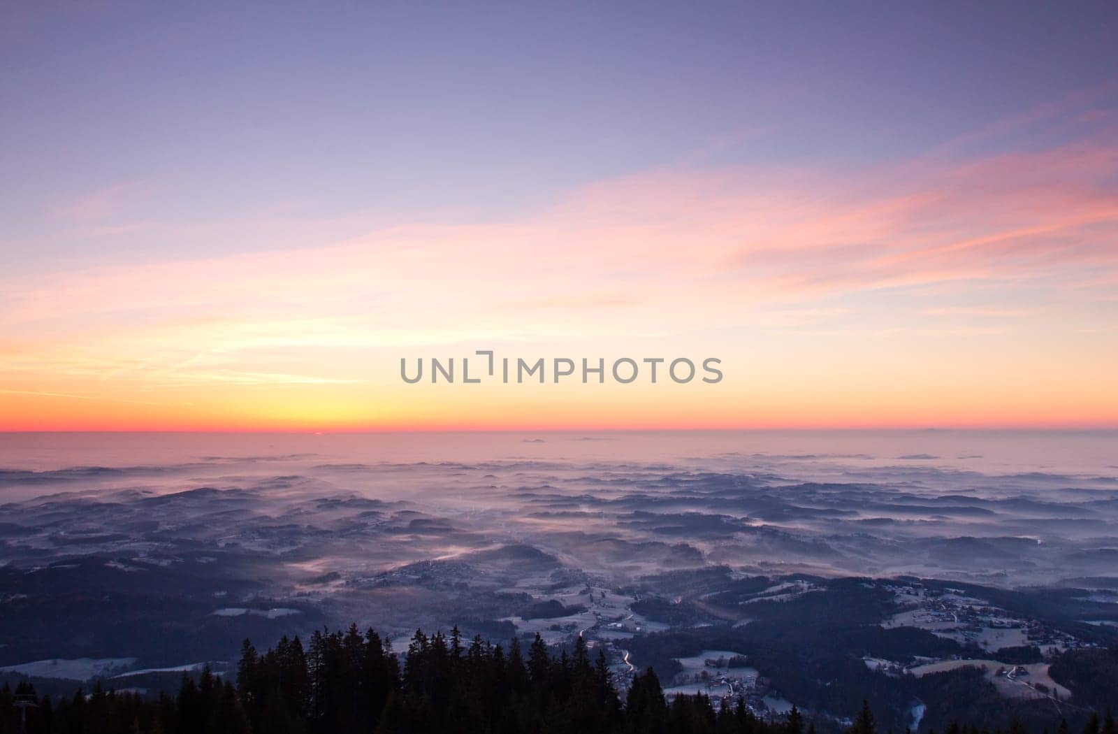 Sunrise on the mountain