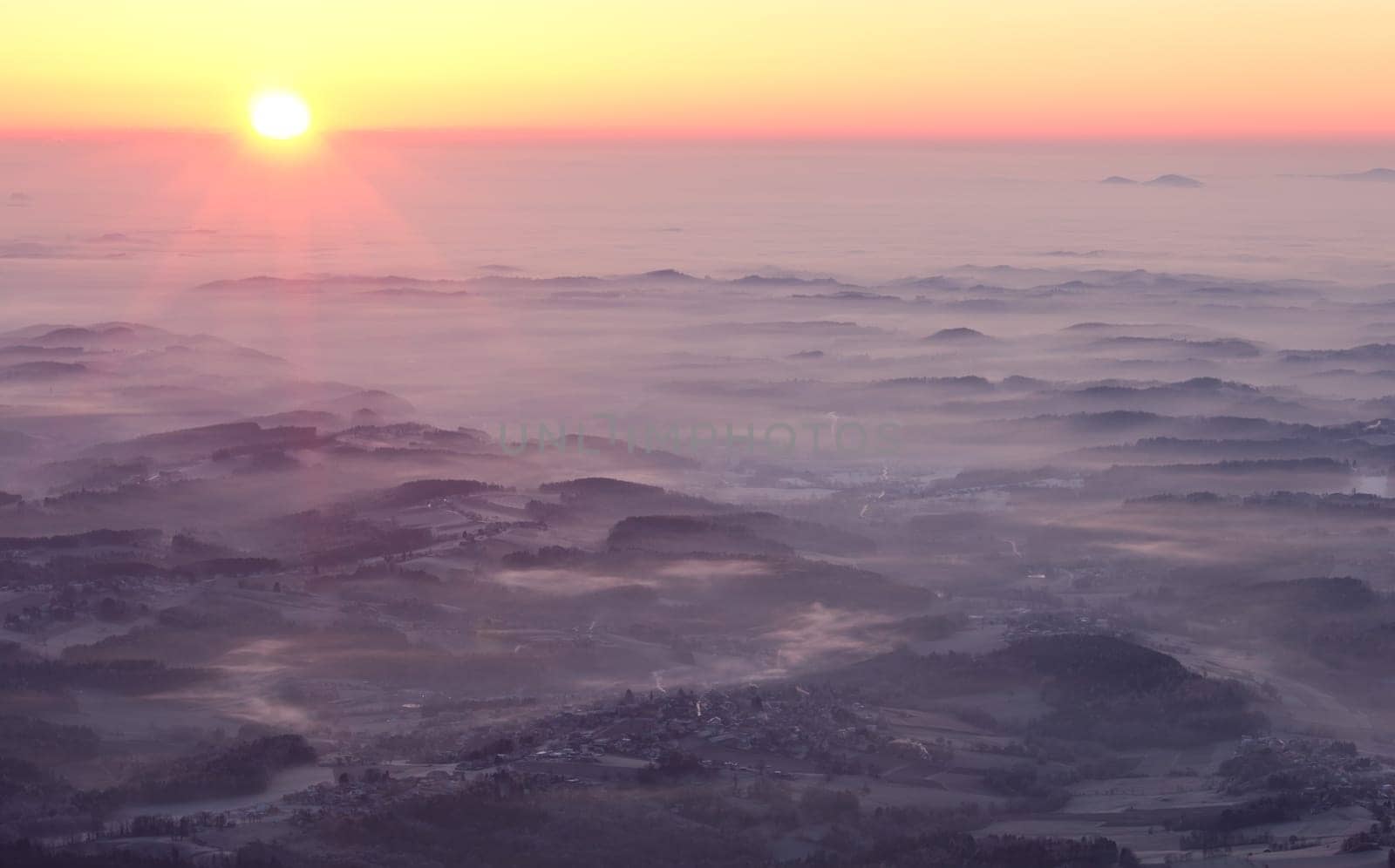 Sunrise on the mountain